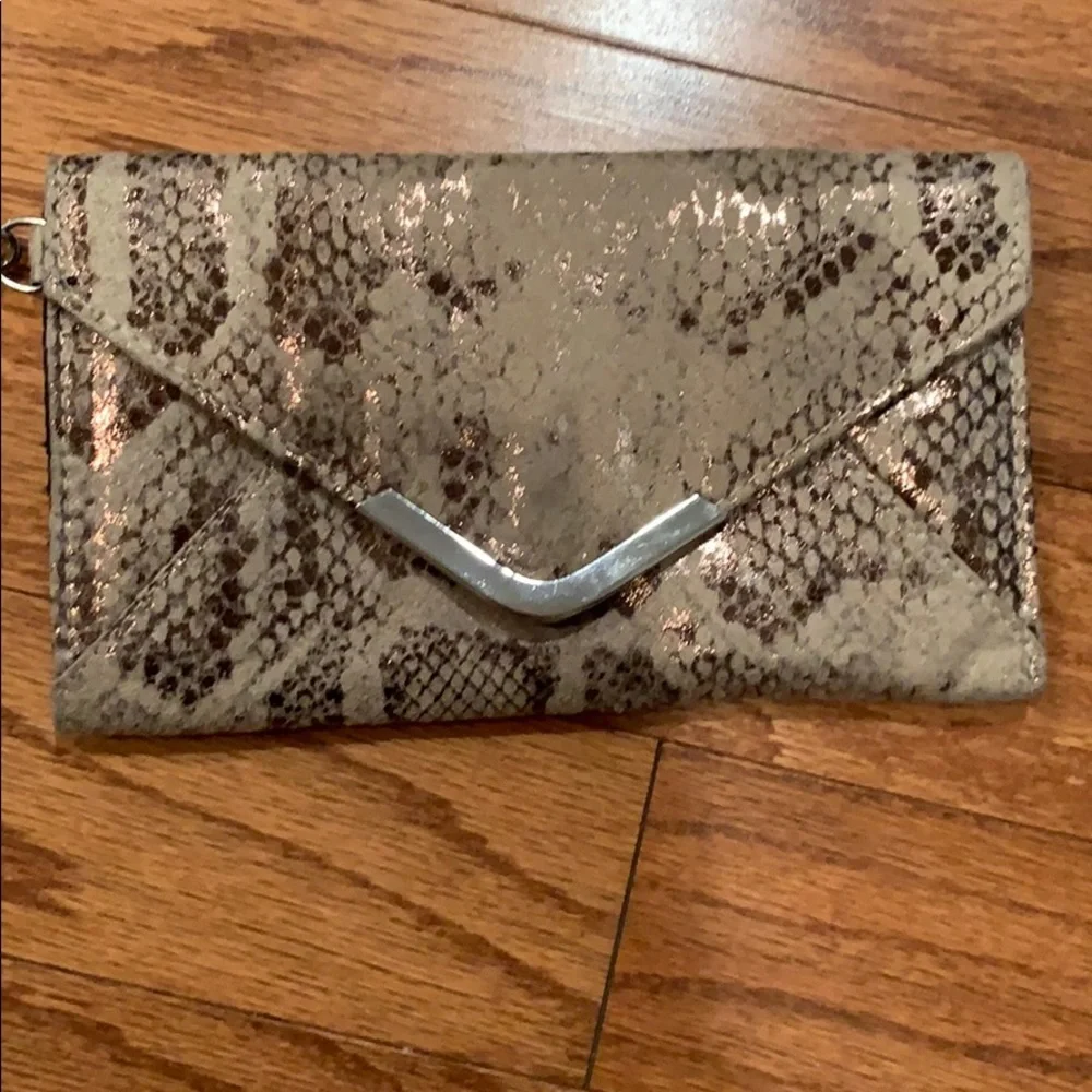 Vintage Snakeskin Wristlet Clutch